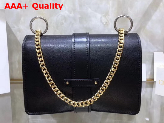 Chloe Aby Chain Shoulder Bag in Black Goatskin Replica