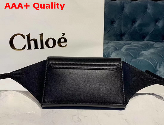 Chloe C Belt Bag in Shiny and Suede Calfskin Black Replica