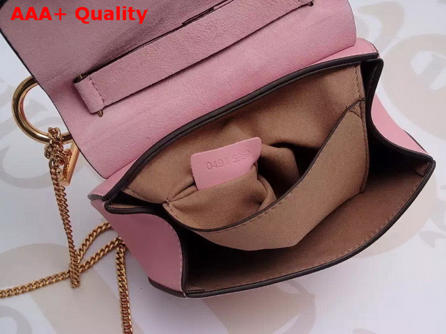 Chloe Drew Bag In Pink Suede Calfskin and Smooth Calfskin Replica