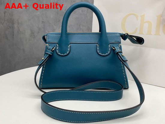 Chloe Edith Mini Bag in Steel Blue Buffalo Leather Replica