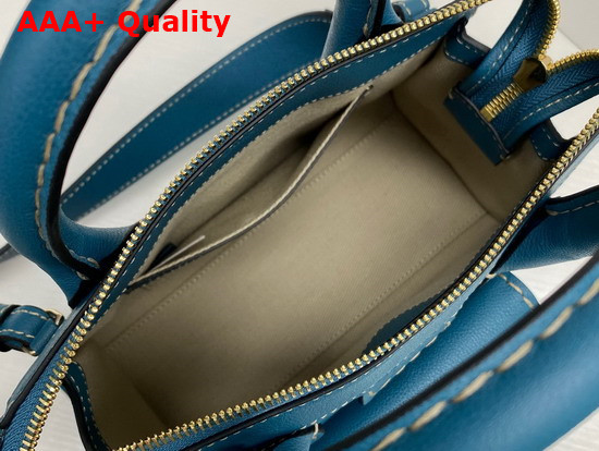 Chloe Edith Mini Bag in Steel Blue Buffalo Leather Replica