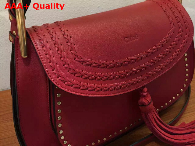 Chloe Hudson Large Bag in Red Smooth Calfskin Replica