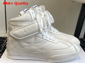 Chloe Kick High Top Sneaker in White Calfskin Replica