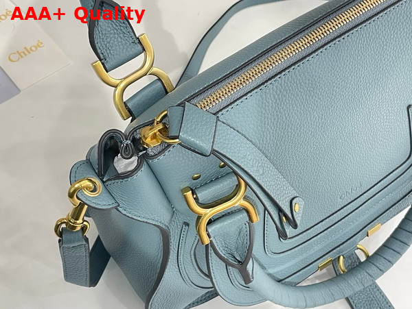 Chloe Marcie Bag in Cloudy Blue Grained Leather Replica