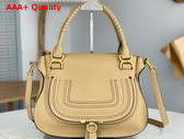 Chloe Marcie Bag in Cream Grained Leather Replica