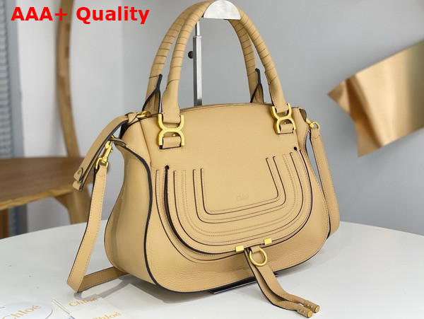 Chloe Marcie Bag in Cream Grained Leather Replica