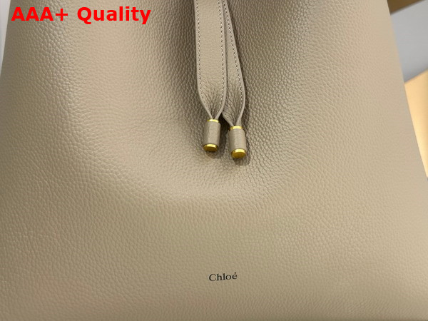 Chloe Marcie Hobo Bag in Motty Grey Grained Calfskin Replica