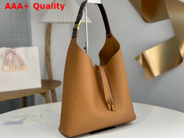 Chloe Marcie Hobo Bag in Pottery Brown Grained Calfskin Replica