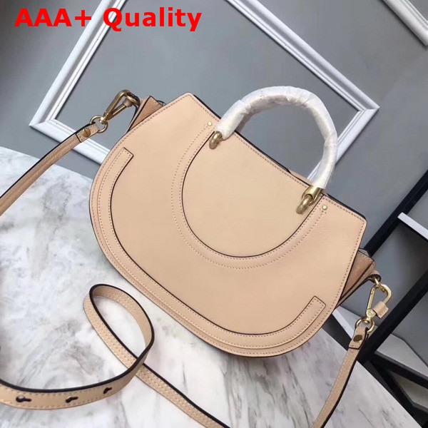 Chloe Medium Pixie Bag in Beige Suede and Smooth Calfskin Replica