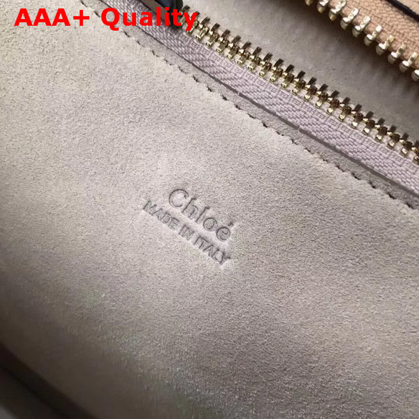 Chloe Medium Pixie Bag in Beige Suede and Smooth Calfskin Replica