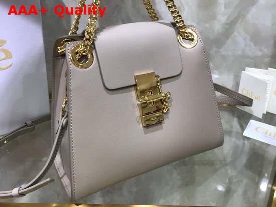 Chloe Mini Annie Shoulder Bag in Motty Grey Shiny Calfskin Replica