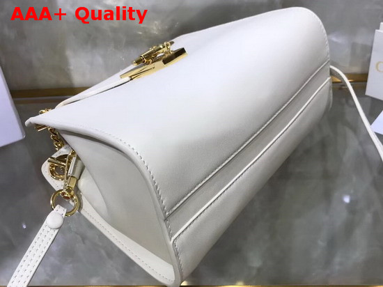 Chloe Mini Annie Shoulder Bag in White Shiny Calfskin Replica