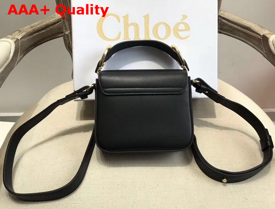 Chloe Mini Chloe C Bag in Shiny and Suede Calfskin Black Replica