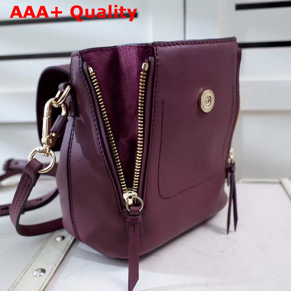 Chloe Mini Faye Backpack in Bordeaux Smooth and Suede Calfskin Replica