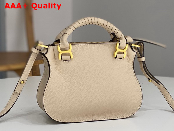 Chloe Mini Marcie Bag in Beige Grained Leather Replica