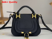 Chloe Mini Marcie Bag in Black Grained Leather Replica