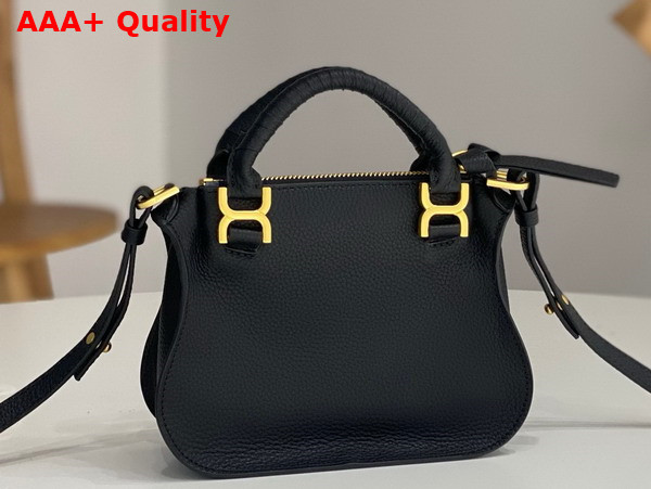 Chloe Mini Marcie Bag in Black Grained Leather Replica