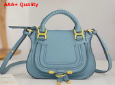 Chloe Mini Marcie Bag in Cloudy Blue Grained Leather Replica