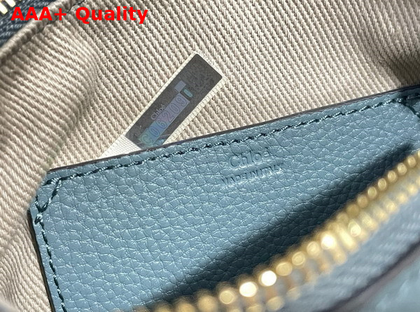 Chloe Mini Marcie Bag in Cloudy Blue Grained Leather Replica