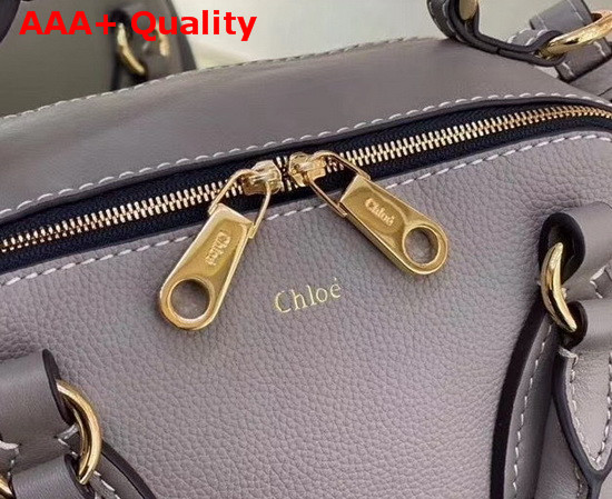 Chloe Small Daria Bag in Stormy Grey Smooth and Shiny Calfskin Replica