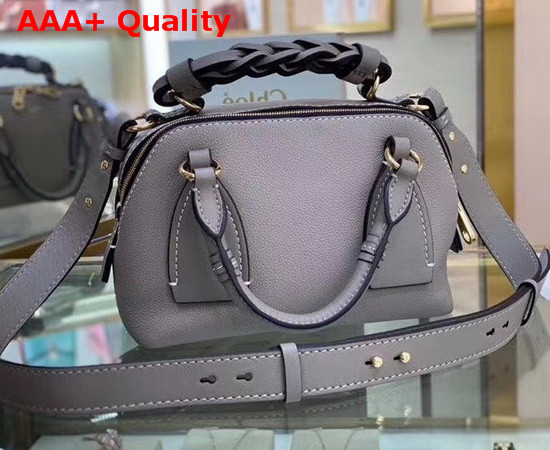 Chloe Small Daria Bag in Stormy Grey Smooth and Shiny Calfskin Replica