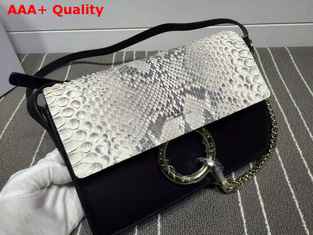 Chloe Small Faye Bag Python And Calfskin Replica