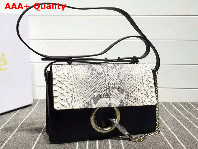 Chloe Small Faye Bag Python And Calfskin Replica