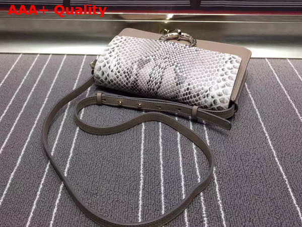 Chloe Small Faye Bag in Pattern Python Grey Replica