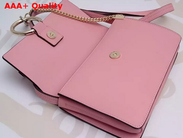 Chloe Small Faye Bag in Pink Suede Leather Replica