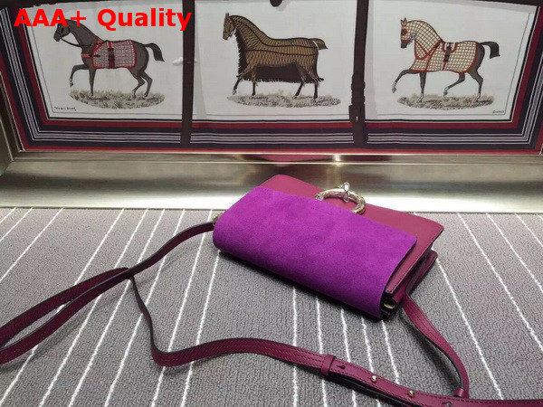 Chloe Small Faye Bag in Purple Calfskin Replica