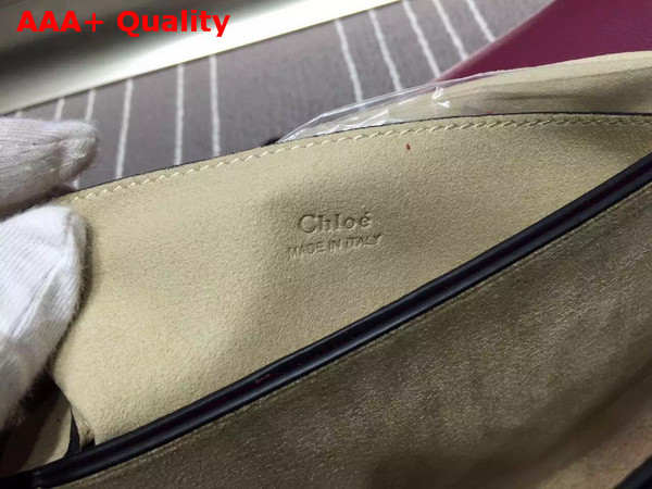 Chloe Small Faye Bag in Purple Calfskin Replica