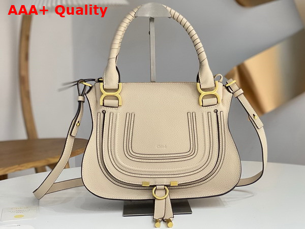 Chloe Small Marcie Bag in Beige Grained Leather Replica