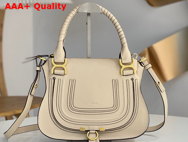 Chloe Small Marcie Bag in Beige Grained Leather Replica