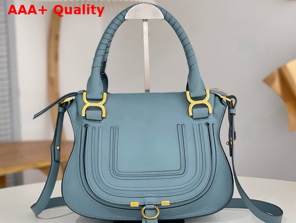 Chloe Small Marcie Bag in Cloudy Blue Grained Leather Replica