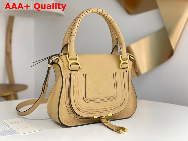 Chloe Small Marcie Bag in Cream Grained Leather Replica