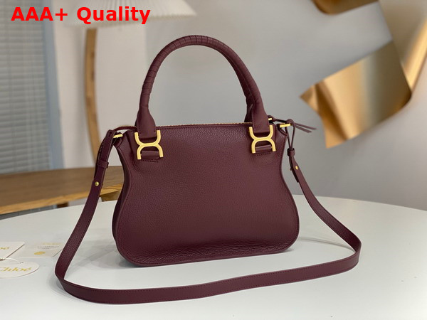 Chloe Small Marcie Bag in Dimness Purple Grained Leather Replica