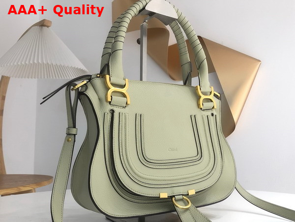 Chloe Small Marcie Bag in Pottery Green Grained Leather Replica