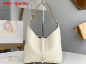 Chloe Small Marcie Hobo Bag in Grained Leather Misty Ivory Replica