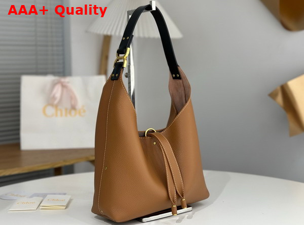 Chloe Small Marcie Hobo Bag in Grained Leather Tan Replica