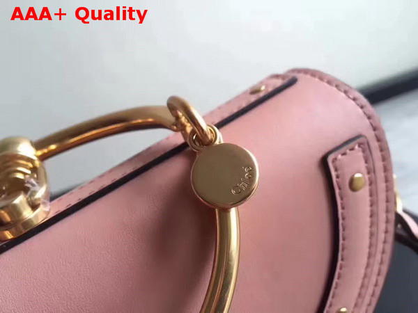 Chloe Small Nile Minaudiere in Pink Smooth Calfskin Replica