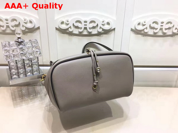 Chloe Small Owen Bag with Flap in Motty Grey Smooth and Suede Calfskin Replica