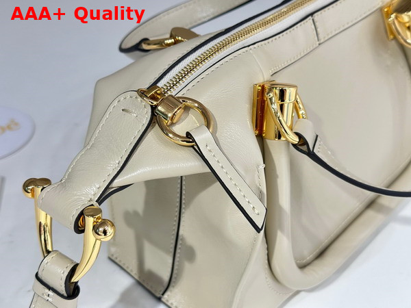 Chloe Small Paraty 24 Bag in Shiny Leather Sweet Beige Replica