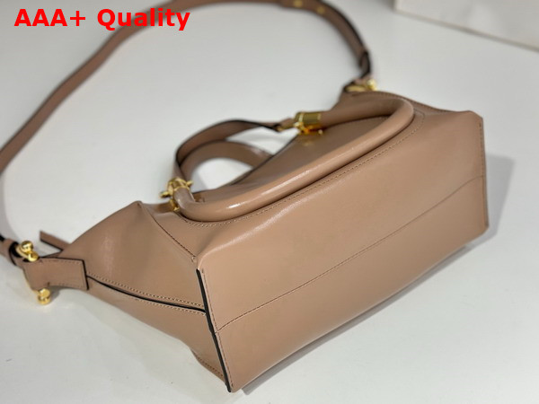 Chloe Small Paraty 24 Bag in Shiny Leather Woodrose Replica