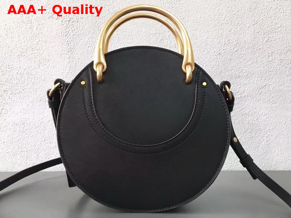 Chloe Small Pixie Bag in Black Suede and Smooth Calfskin Replica