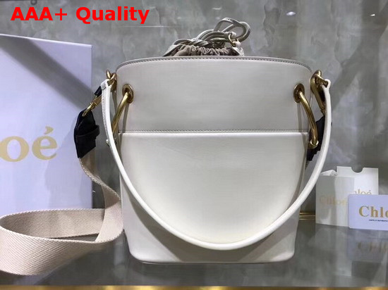 Chloe Small Roy Bucket Bag in Natural White Replica