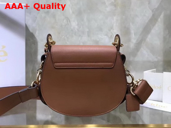 Chloe Small Tess Bag in Tan Shiny and Suede Calfskin Replica