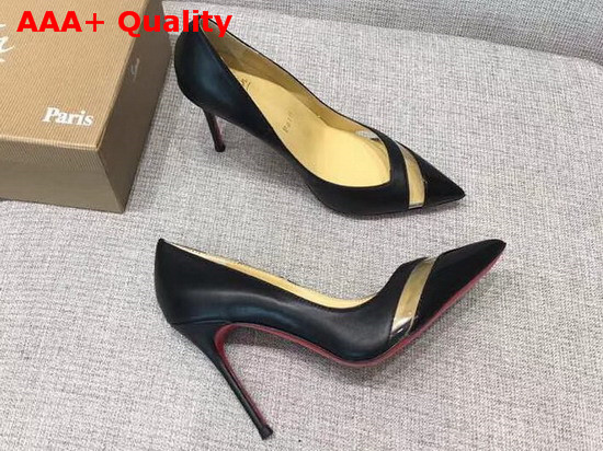 Christian Louboutin 17th Floor Patent Pvc 85mm Black Replica