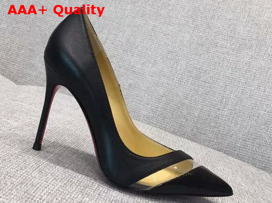 Christian Louboutin 17th Floor Patent Pvc 85mm Black Replica