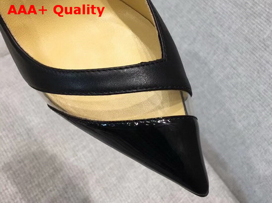 Christian Louboutin 17th Floor Patent Pvc 85mm Black Replica