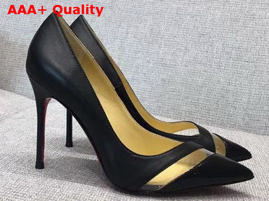 Christian Louboutin 17th Floor Patent Pvc 85mm Black Replica